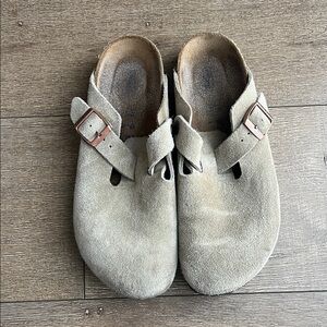 Birkenstock Boston Suede Taupe